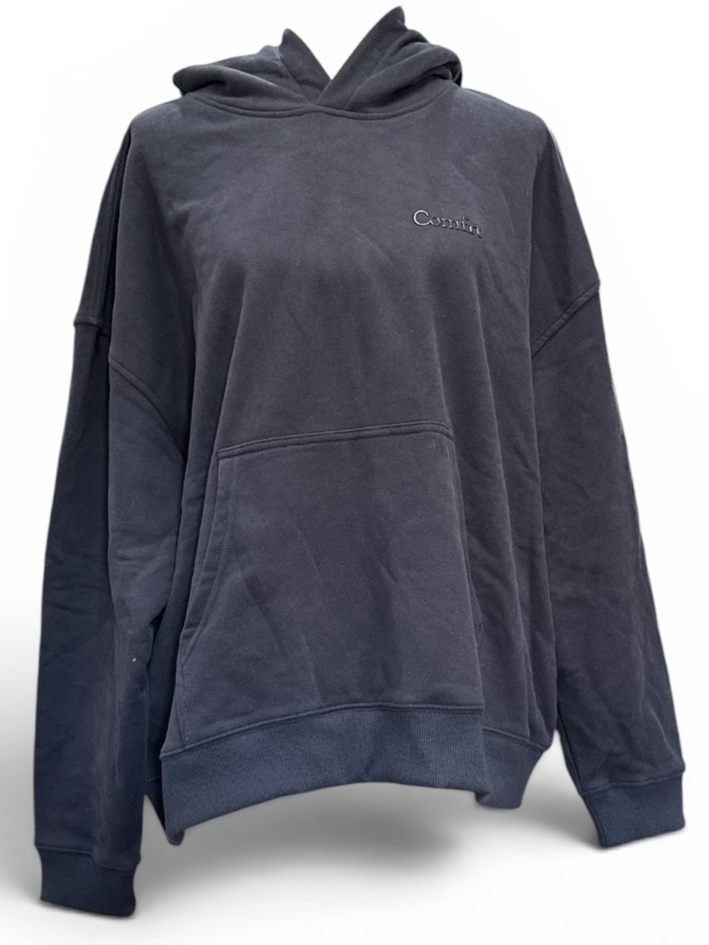 COMFRT Men's Hooded Pullover Sweatshirt in Navy #610